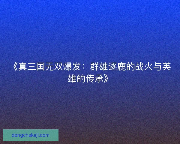 《真三国无双爆发：群雄逐鹿的战火与英雄的传承》